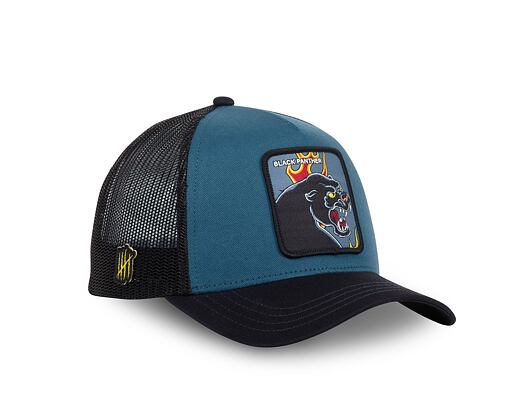 Kšiltovka Capslab - Trucker Black Panther - Night Blue