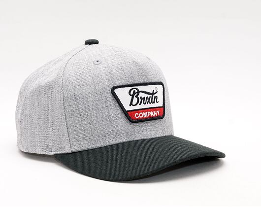 Kšiltovka Brixton Linwood C Netplus MP Snapback - Heather Grey/Black