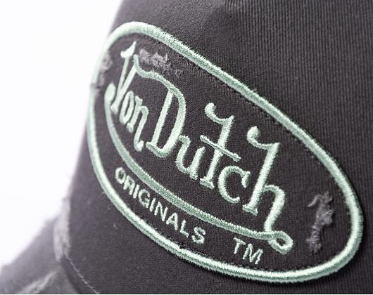 Kšiltovka Von Dutch Trucker Kiruna - Cotton Twill - Black/Green