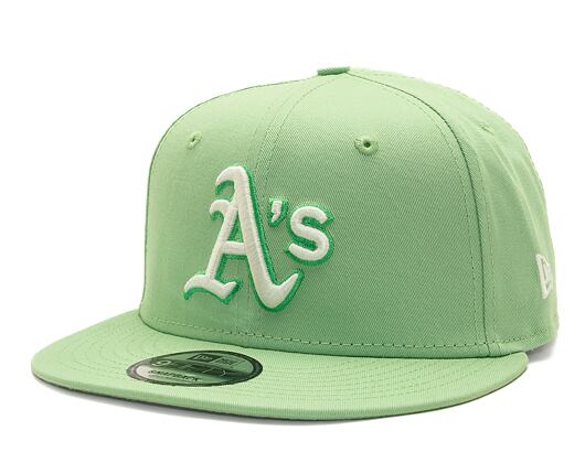 Kšiltovka New Era 9FIFTY MLB Patch Oakland Athletics Retro - Green Fig / White