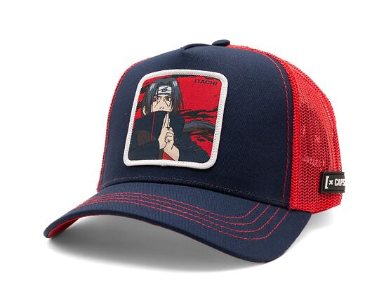 Kšiltovka Capslab Naruto Trucker - Itachi -Red / Navy