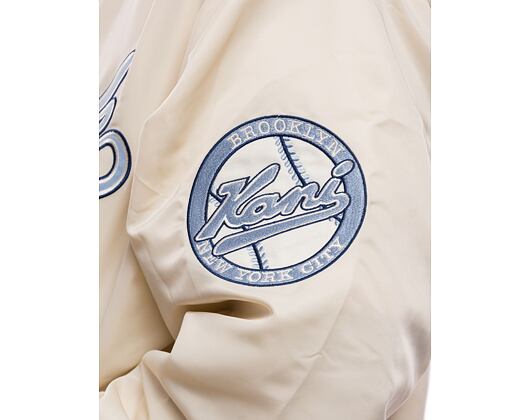 Bunda Karl Kani Varsity Bowling Jacket off white