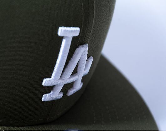 Kšiltovka New Era 9FIFTY MLB Repreve Los Angeles Dodgers Retro - Olive / White