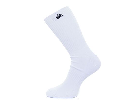 Balení dvou párů ponožek Quiksilver Basic Crew Socks White/Grey