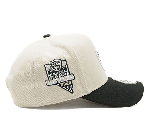 Kšiltovka New Era - 9FORTY A-Frame Cream Patch - Las Vegas Raiders - Stone / Black