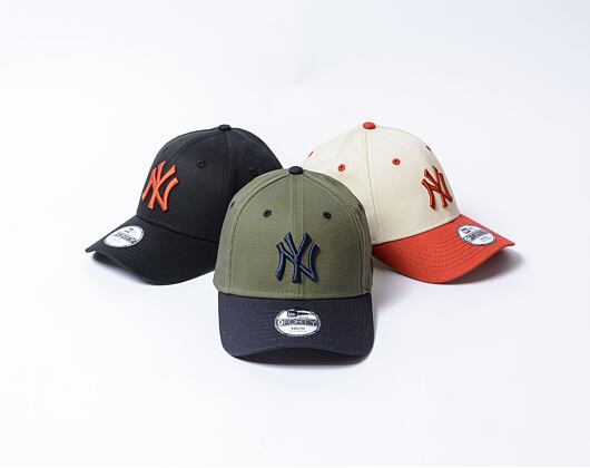 Dětská Kšiltovka New Era - 9FORTY Contrast - NY Yankees - New Olive / Navy