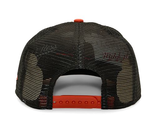 Kšiltovka New Era - 9FIFTY Trucker Pre-Curved Branded Patch - Rust