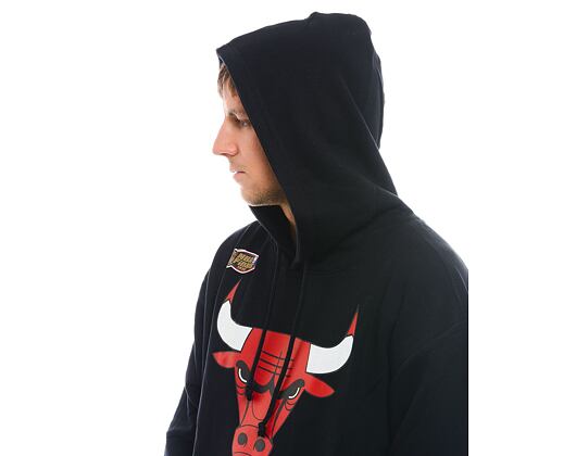 Mikina Mitchell & Ness NBA Team Logo Hoody Chicago Bulls Black