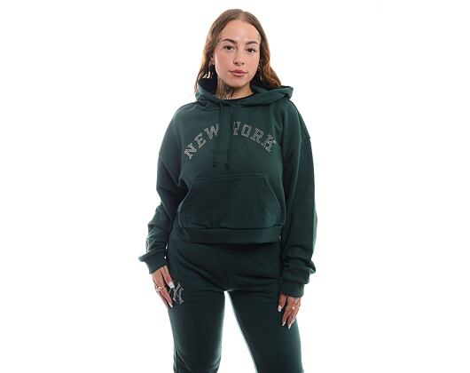 Dámská Mikina New Era - Diamante Hoody - NY Yankees - Dark Green