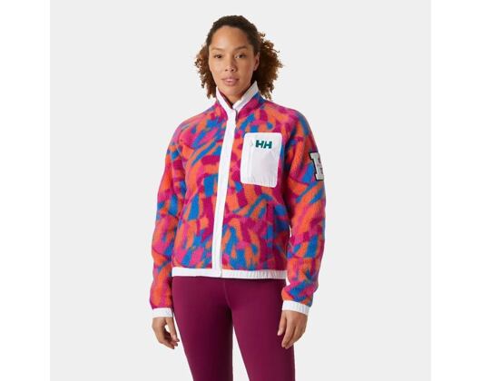 Dámská Bunda Helly Hansen - Woman Imperial Printed Pile Snap - Magenta