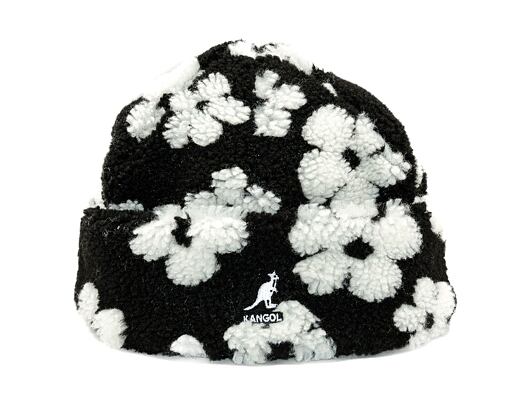 Kulich Kangol - Floral Fleece Beanie - Black/White