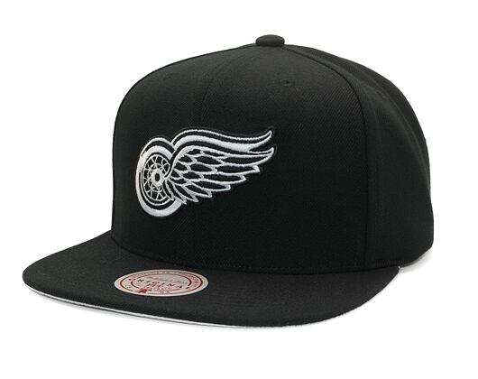 Kšiltovka Mitchell & Ness - Evergreen Black White Snapback Vntg - Detroit Red Wings - Black