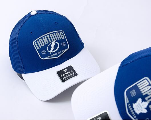 Kšiltovka Fanatics - Tampa Bay Lightning - A/CAP Structured Adjustable Meshback - Blue Cobalt/White