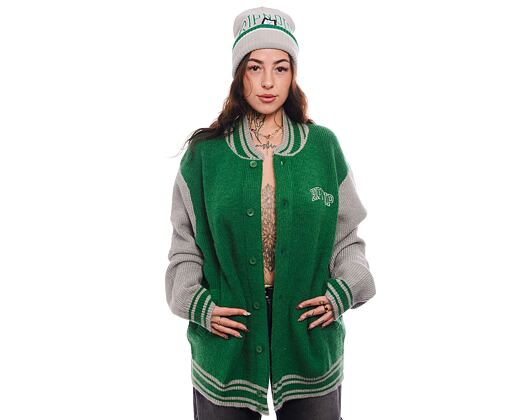 Svetr Rip N Dip - Team Spirit Varsity Cardigan  (Green/Grey)