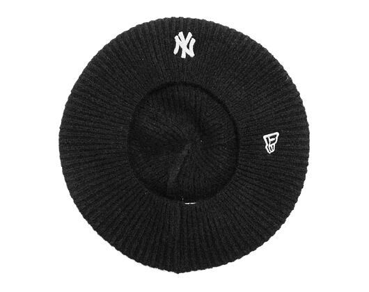 Baret New Era - MLB Womens Knitted Beret - NY Yankees - Black / White