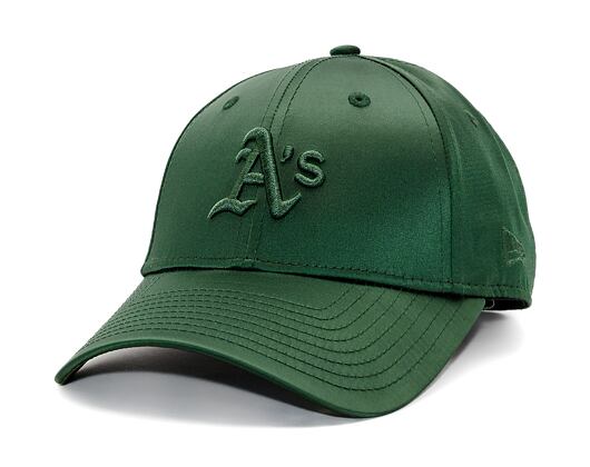 Dámská Kšiltovka New Era - MLB Satin 9FORTY - Oakland Athletics - Dark Green