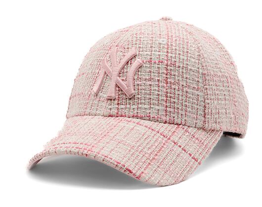 Dámská Kšiltovka New Era - MLB Tweed 9FORTY - NY Yankees - Pink