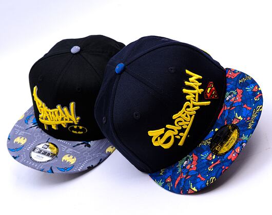 Dětská Kšiltovka New Era - Warner Bros Batman 9FIFTY - Black / Yellow