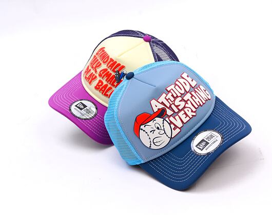 Kšiltovka New Era - Baseball Graphic 9FORTY Trucker - Navy / Bright Blue