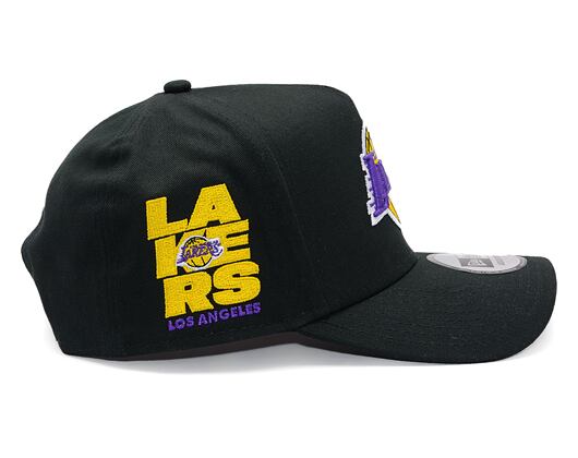 Kšiltovka New Era - NBA Side Patch 9FORTY A-Frame - LA Lakers - Black