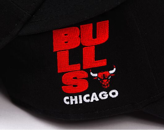 Kšiltovka New Era - NBA Side Patch 9FORTY A-Frame - Chicago Bulls - Black