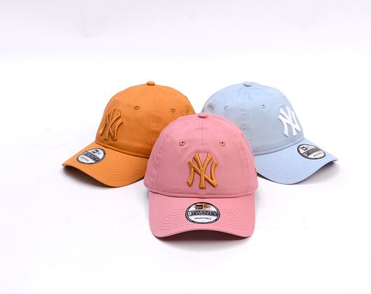 Kšiltovka New Era - MLB Essential 9TWENTY - NY Yankees - Pink / Ochre