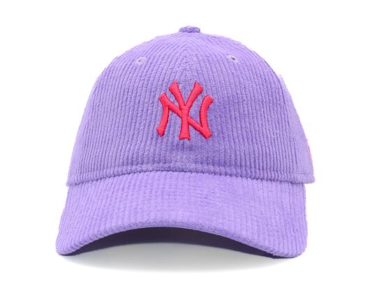 Dámská Kšiltovka New Era - MLB Cord 9TWENTY - NY Yankees - Purple / Energy Red