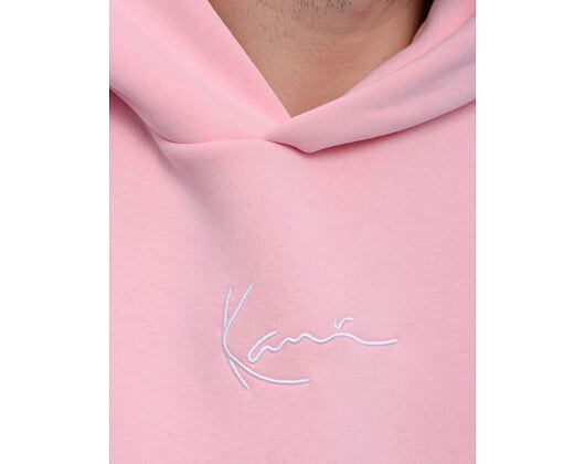 Mikina Karl Kani Small Signature Essential Os Hoodie rose