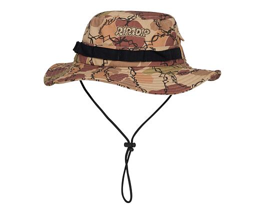 Klobouk Rip N Dip - Wired Boonie Hat Tan - Camo