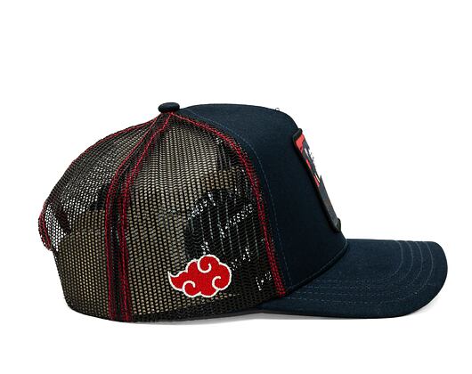 Kšiltovka Capslab Naruto Trucker - Itachi - Charcoal / Red