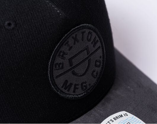 Kšiltovka Brixton Crest C MP Snapback - Black/Black/Black