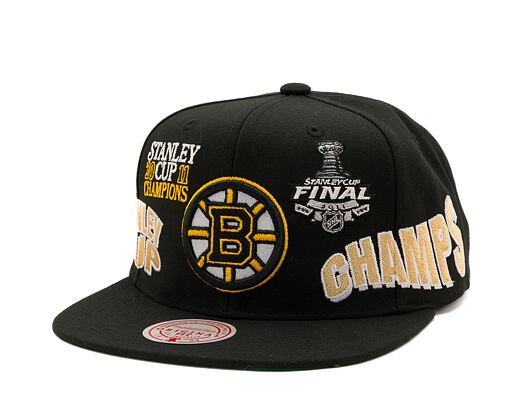 Kšiltovka Mitchell & Ness World Champs Snapback NHL Boston Bruins Black