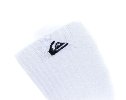 Balení dvou párů ponožek Quiksilver Basic Crew Socks White/Grey