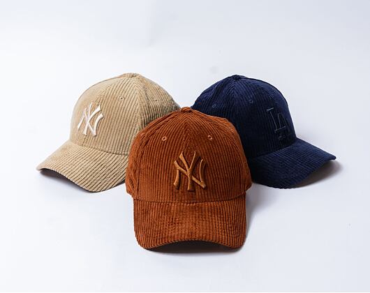 Kšiltovka New Era - 9FORTY Cord - NY Yankees - Brown