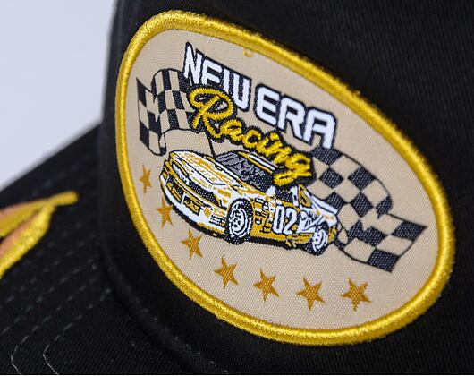 Kšiltovka New Era - Golfer Motorsport Retro Trucker - Black