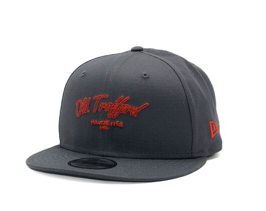 Kšiltovka New Era - 9FIFTY Chain Stitch - Manchester United FC - Grey Heather