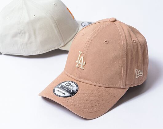 Kšiltovka New Era - 9FORTY Summer Washed - LA Dodgers - Camel / Off White