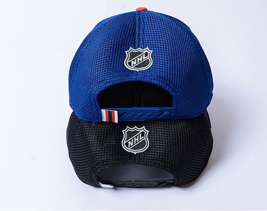 Kšiltovka Fanatics Authentic Pro Draft Edmonton Oilers Blue Cobalt/Dark Orange