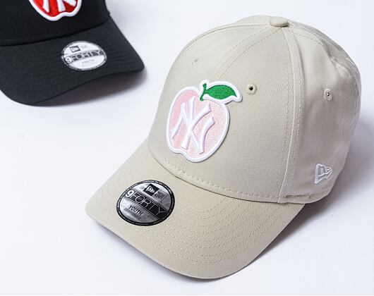 Dětská Kšiltovka New Era - 9FORTY Apple - NY Yankees - Stone / White