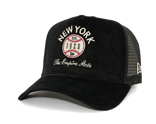 Kšiltovka New Era - 9FORTY Trucker Cord Graphic - Black