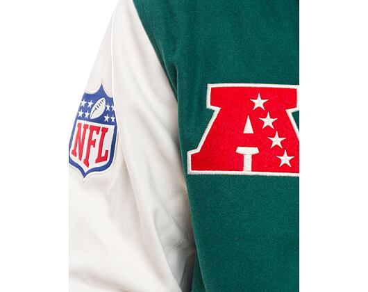 Bunda New Era - Patch Varsity - NY Jets - Green / Off White