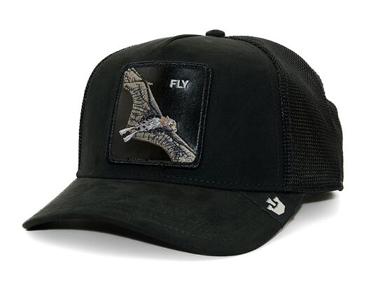 Kšiltovka Goorin Trucker - The Suede Bat - Black