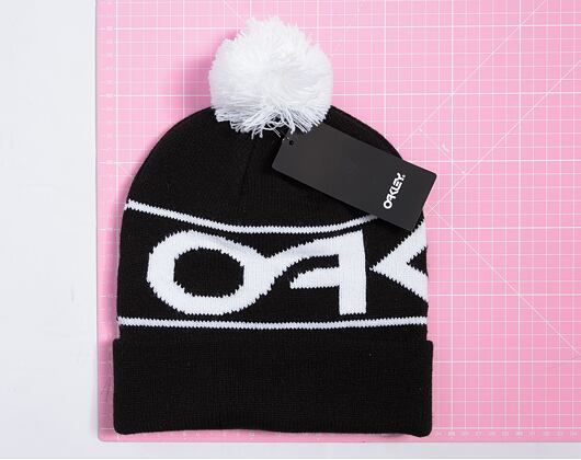 Kulich Oakley Factory Cuff Beanie Black/White Logo