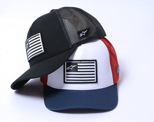 Kšiltovka Alpinestars - Flag Snapback - White/Navy/Red