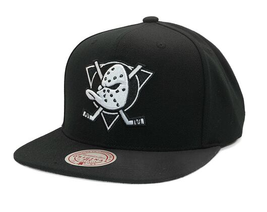 Kšiltovka Mitchell & Ness - Evergreen Black White Snapback Vntg - Anaheim Ducks - Black