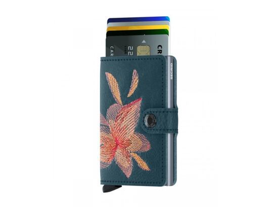 Peněženka Secrid Miniwallet Stitched Magnolia Petrolio