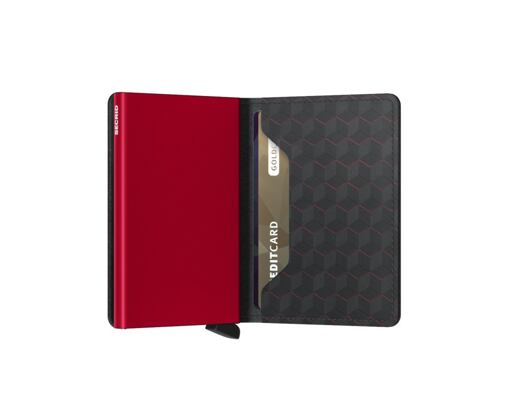 Peněženka Slimwallet Secrid Optical Black-Red