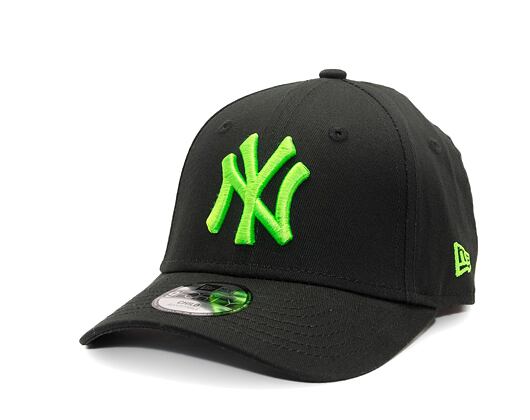 Dětská Kšiltovka New Era - 9FORTY Kids MLB Neon - NY Yankees - Black / Green Glow