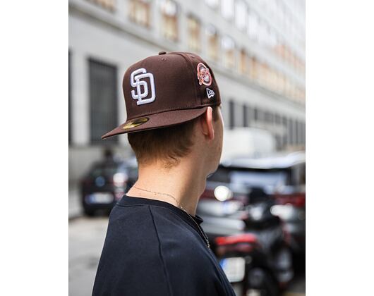 Kšiltovka New Era - 59FIFTY MLB Coops Patch - San Diego Padres - Walnut