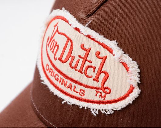 Kšiltovka Von Dutch - Trucker Kalmar - Cot Twill - Brown/ Red